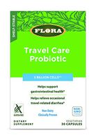 Travel Care Probiotics 30 Caps - Shelf Stable - Reduce Traveler's Diarrhea, Vegetarian by Flora