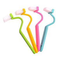 1pc S-Shaped Portable Bathroom Toilet Brush Scrubber Side Curved Bent Bowl Handle Cleaning Brushes Window Groove Gap Track Cleaning Brushes