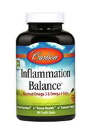 Carlson - Inflammation Balance, Balanced Omega-3 & Omega-6 Ratio, with D3, Norwegian, Wild-Caught Fish Oil Supplement with Fatty Acids, Sustainably Sourced Fish Oil Capsules, 90 Softgels