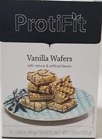 Proti Fit High Protein Wafer Bar - Vanilla (5 Servings/Box) - Trans Fat Free, Aspartame Free, Cholesterol Free