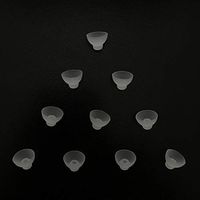 Jungle Care® Umbrella Shaped Comfortable CIC/ITC/ITE Silicon Ear Tip Domes, Could Fit a Par of RIC/RITE (Receiver in The Ear Canal) Models (M * 10pcs)