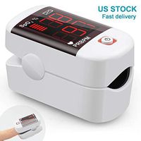 Fingertip Pulse Oximeter, Fingertip Oximeter Blood Oxygen Saturation Monitor for Pulse Rate, Heart Rate Monitor and SpO2 Levels with LED Screen Display