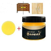 Wer3fnmh Wood Seasoning Beeswax Furniture Care Beeswax Household Cleaning Supplies (With Sponge)