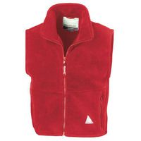 Result Childrens Unisex Anti-Pill Polar-Therm Fleece Bodywarmer/Gilet (10-12 Years) (Red)