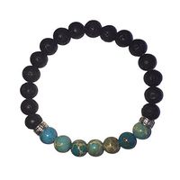 Essential Oil Diffuser Aromatherapy Bracelet For Men Women Kids 7 Chakra Lava Stone Charm For Yoga Holistic Meditation Healing Stress & Anxiety With Elegant Velvet Gift Bag