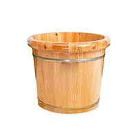 Foot Tub,Cedar Foot Spa Wooden Tub,Wooden Insulation Wash Basin,Household Health Foot Bath Tub,Seamless Stitching,Adult and Kids,Old Man use