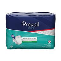 Prevail Adult Diaper Briefs, for Incontinence Protection, Maximum Plus Absorbency, Medium (32'-44'), PV-012/1 (Case of 80)