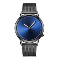 Fxbar,Mens Minimalist Milanese Mesh Band Business Wristwatch Quartz Analog Wrist Watch Dress Watch(A)