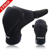 Shoulder Brace for Men and Women 2 Pack, Shoulder Support for Torn Rotator Cuff, Dislocated AC Joint, Bursitis, Neoprene Shoulder Compression Sleeve Wrap (Upgraded Breathable Type)