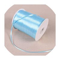 3mm Satin Ribbons 22 Meters/Lots DIY Handmade Crafts Supplies Wedding Birthday Party Decoration Gift Box Wrapping White Ribbons,Light Blue