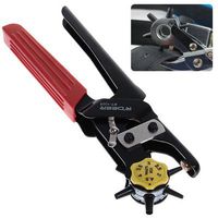 Professional RT-1025 6 Holes Revolving Leather Punch Pliers Clinching Tool