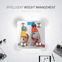LYAOE Bluetooth Body Fat Scale Funny Lop Eared Rabbit Guinea Pig Smart Wireless Scale with LCD Display Measuring Body Weight Bmi and Health Digital Scale