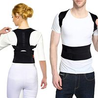 ParaPace Back Posture Correctort，Adjustable Back and Waist Support，Under Clothes Breathable Waist Belt Strap Suitable for Office or Gym wear Prevent Back Pain, Shoulder Pain for Men Women Kids (M)