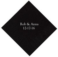 Personalized Cocktail, Beverage or Dessert Napkins - 2 Line (350)