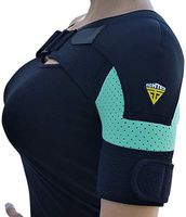 FIGHTECH Shoulder Brace for Men and Women | Compression Support for Torn Rotator Cuff and Other Shoulder Injuries | Left or Right Arm (Mint, Small/Medium)