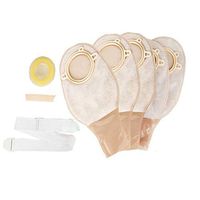 XIHAA Two-Piece Belt Urinary Ostomy Bag,No Need to Paste,Ostomy Bags with Closure for Colostomy Ileostomy Stoma Care(5 Pcs),M