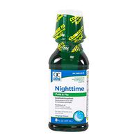 Quality Choice Nighttime Cold & Flu Original Liquid 8oz Each (3)