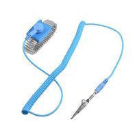 uxcell Anti Static Alloy Wrist Strap Alligator Clip Stretchy Coiled Cable
