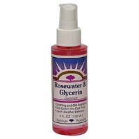 Heritage Products Rosewater & Glycerin, 4-Ounces (Pack of 6)