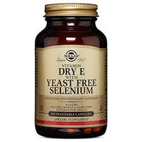 Solgar – Dry Vitamin E with Yeast Free-Selenium, 100 Vegetable Capsules