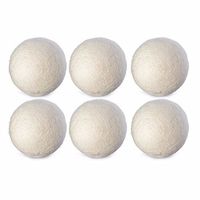 Wool Dryer Balls, Premium Reusable Natural Fabric Softener,Reduce Wrinkles,Saves Drying Time, 6cm Dryer Balls Better Alternative Softener, 6 Pack 100% Natural New Zealand Wool to Core