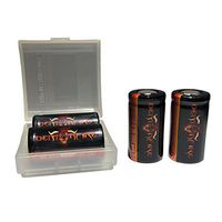 4 Piece IMR 18350 Flat Top 1200mAh 3.7V High Drain LiMn Demonfire Rechargeable Battery