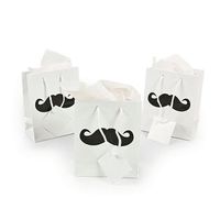 Small Paper Moustache Party Gift Bag