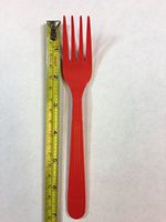 Heavy Weight 7" colored Forks 100pcs (Red)