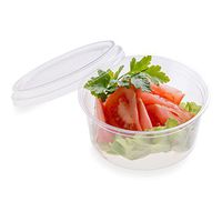 12-OZ PLA Plastic To-Go Container - Clear Round Deli Bowl: Perfect for Catering Events & Restaurant Takeout - Compostable and Biodegradable - 500-CT - Basic Nature Collection - Restaurantware