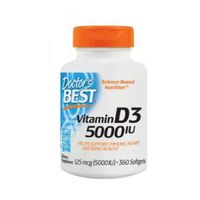 Doctor's Best, Best Vitamin D3, 5000 IU, 360 Softgels 2 Pack