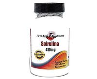 Spirulina 410mg * 200 Capsules 100% Natural - by EarhNaturalSupplements