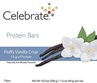 Celebrate Fluffy Vanilla Crisp Protein Bars - 7 Count