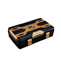 XJBHRB Cigar Box, Aviation PC Face Box Body Sealed and Moisturized One-Piece, Suitable for Smokers Cigar Humidor and Cigar Accessories, Silver, Black and Red Optional