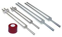 Radical 4 pc set- Low + Mid + High Om Ohm Tuner Tuning Forks with Activator and Pouch