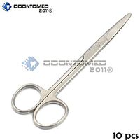 OdontoMed2011 10 PCS Mayo Scissors Straight 5.5" Blunt/Blunt Stainless Steel Instruments ODM