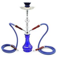 clearance sale BLUE ALIEN medium hookah new water vase + pipes smoking bar by Hookah4sale 2-Hose
