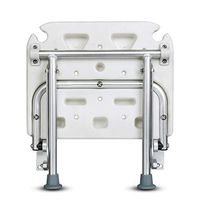 XH Foldable Non-Slip Bath Chair Supports Up to 220lb, Aluminum Alloy Free Installation Saves Space, Suitable for Elderly Disabled and Pregnant Women