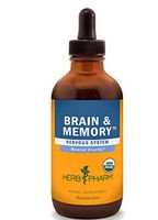 Herb Pharm Brain and Memory Liquid Herbal Formula with Ginkgo for Memory and Concentration- 4 Ounce