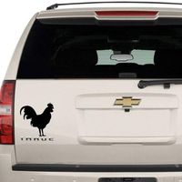 Rooster Chicken Cock Animal Decal Sticker for Car Window Wall MacBook Laptop Art.jpg