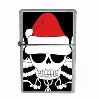 Wind Proof Dual Torch Refillable Lighter Skull-104