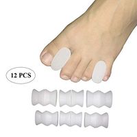 12Pcs Toe Separators Spreader - Gel Toe Spacers for Bunions, Overlapping Toes - Foot Yoga Stretchers Toe Alignment Corrector for Women Men
