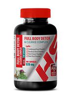 Body Detox Natural - Full Body Detox and Cleanse Complex 920 MG - Milk Thistle with Yellow Dock - 1 Bottle 100 Capsules