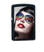 Zippo Bright Lights Indoor Outdoor Windproof Lighter Custom Personalized Engraved Message Engraving on Backside