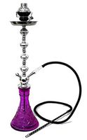 1 hose 28" Purple Hookah shisha nargila bar smoking pipe glass hookahs for sale