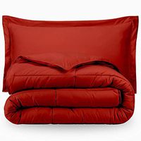 Premium 1800 Series Goose Down Alternative Hypoallergenic Comforter Set Twin/Twin XL/Red