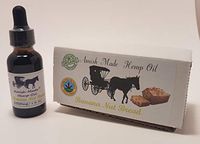 Banana Nut Bread Flavored Amish Made Organic Hemp Oil Extract with 2500 mg of Hemp Extract Reduces Pain, Anxiety and Stress. Helps with Sleep, Mood, Skin and Hair via Hemp Extract Oil Drops