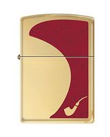 Zippo Red High Polish Brass Brass Pipe Lighter
