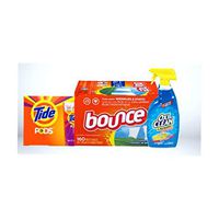 Tide pods, Bounce Dryer Sheets & Oxi Clean Laundry Bundle