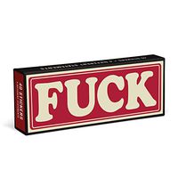 Knock Knock Statement Stickers Set, Box of 40 Stickers, 10 of Each Design, FCK, What The FCK, FCK No, FCK Yeah