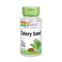 Solaray Celery Seed 505mg | Healthy Cardiovascular, Liver, Water Balance & Joint Support | Whole Seed w/ Phytochemicals & Flavonoids | Non-GMO | 100ct